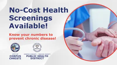 No-cost Health Screenings Available! Know your numbers to prevent chronic disease.
