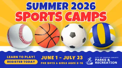 Summer 2026 Sports Camp; Learn to play! Register Today! June 1 - July 23. For Boys and Girls ages 8-16.