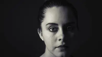 Woman crying