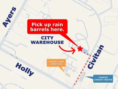 Take receipt to City's Warehouse Building Number 6 on Civitan Drive