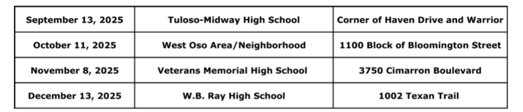 schedule for litter critter
