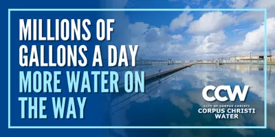 Millions of gallons a day; More water on the way
