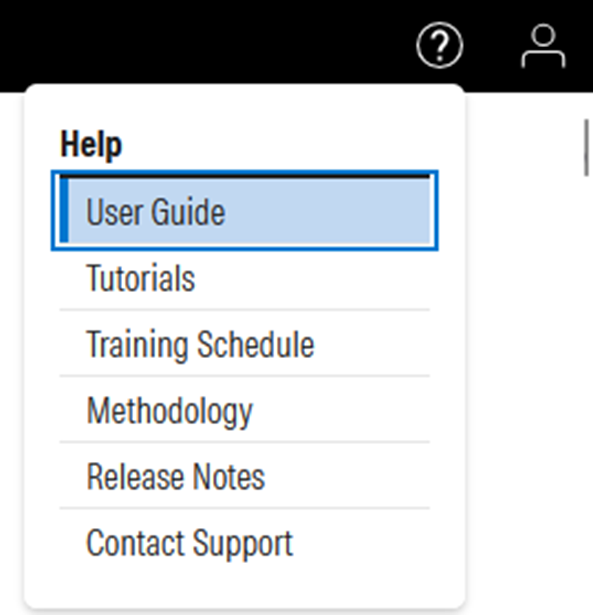 Morningstar help menu screenshot