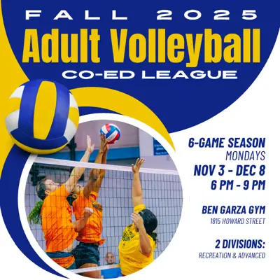 Fall 2025 Adult Co Ed Volleyball League