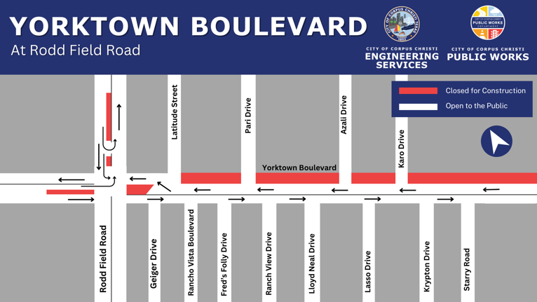 Map showing closures.