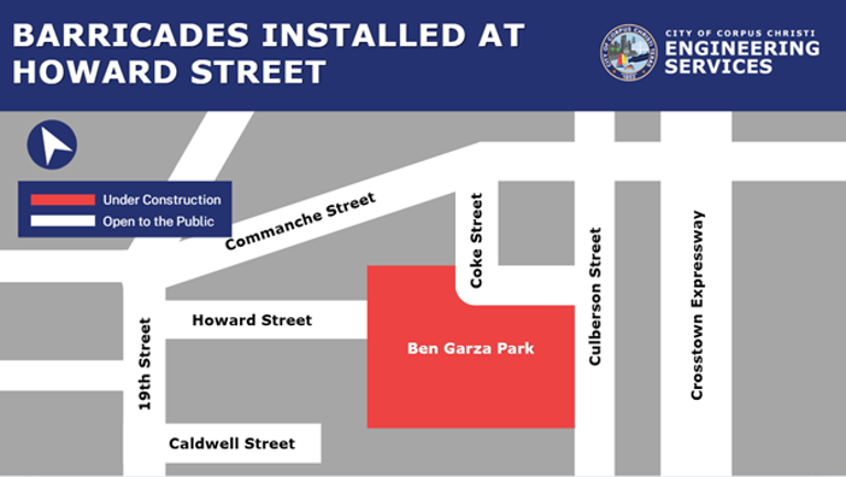 Closure of Ben Garza Park.